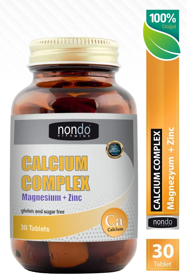 Nondo Calcium Complex 60 Tablet (MAGNEZYUM, KALSİYUM, ÇİNKO, VİTAMİN D)