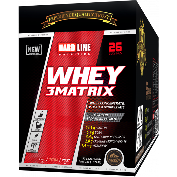 Hardline WHEY 3MATRIX Sachet (78 adet 30gr=2340gr)